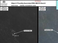 Hallaron posibles restos del avión malayo en el Océano ndico