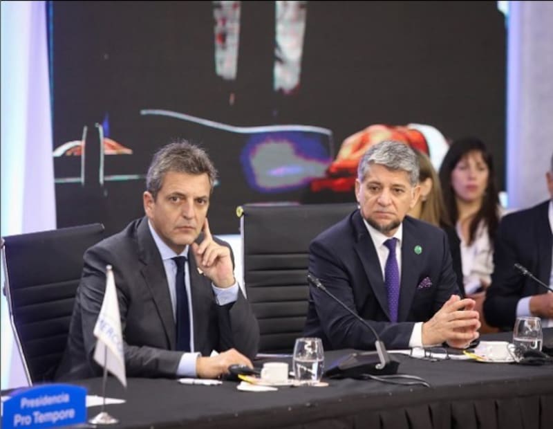 Sergio Massa y Gustavo Martínez Pandiani