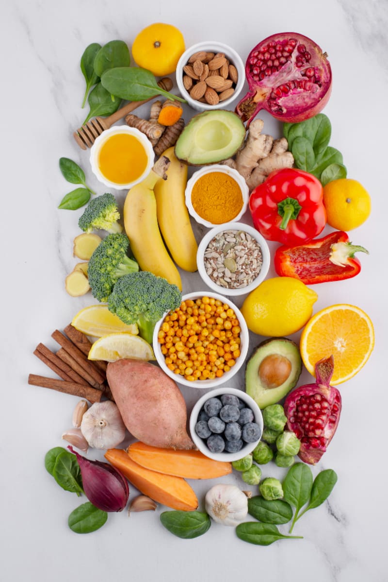 Alimentos saludables que estimulan inmunidad. Fuente: Pixabay.