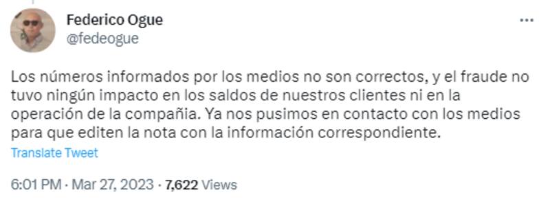 Fuente: @fedeogue en Twitter