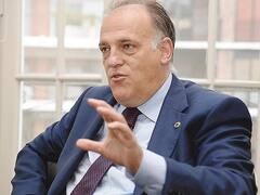 Tebas: "Nos convencimos de que no podía ser que el fútbol esté lleno de maleducados"