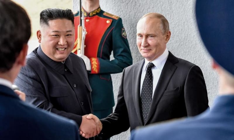 La cercanía entre Rusia y Corea del Norte puede complicar el futuro de la invasión a Ucrania. Fuente: Archivo