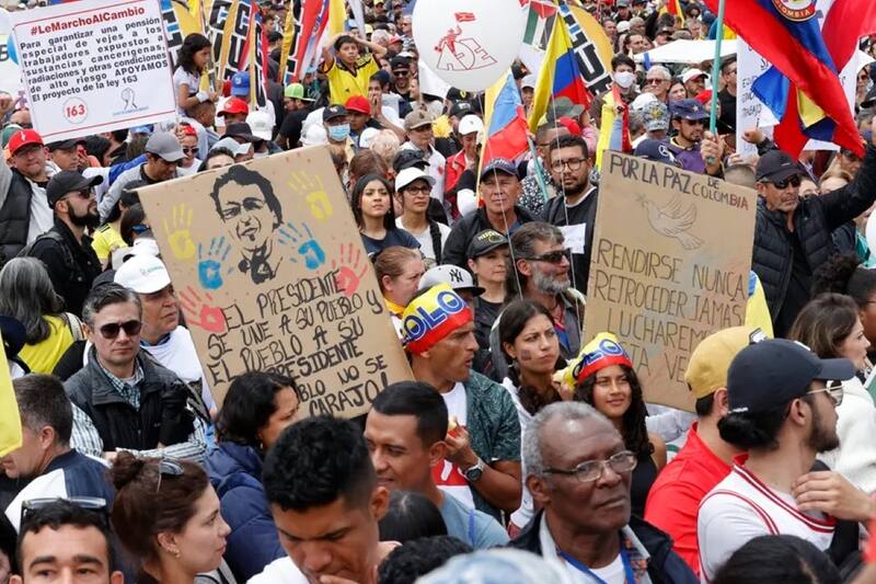 La reforma laboral ha llevado a múltiples manifestaciones en las calles de Colombia (Fuente: archivo).