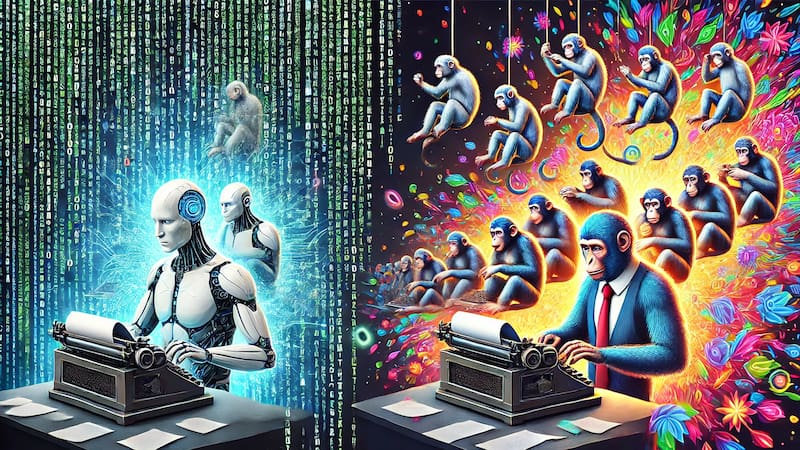 El Teorema del Mono Infinito demuestra que la inteligencia artificial nunca nos reemplazará en un trabajo clave.