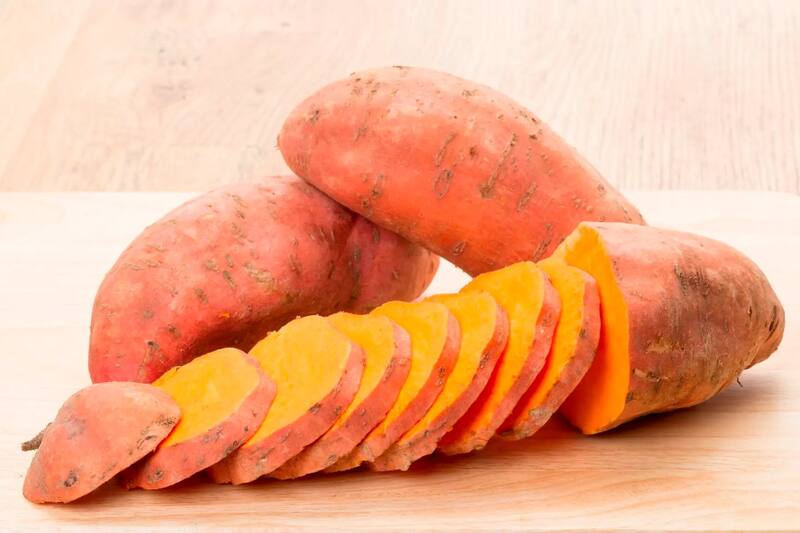 La patata dulce es el nuevo "rey del potasio" y le ganó a la banana. Fuente: Archivo