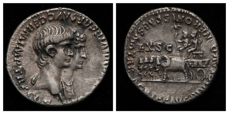 Moneda con la imagen de Nerón. (Foto: www.museumsworcestershire.org.uk).