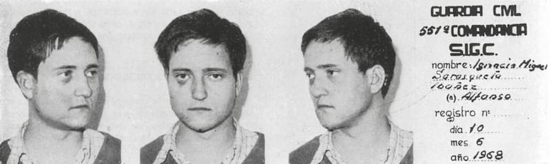 Registro de arresto de Iñaki Sarasketa (Fuente: X @COVITE)