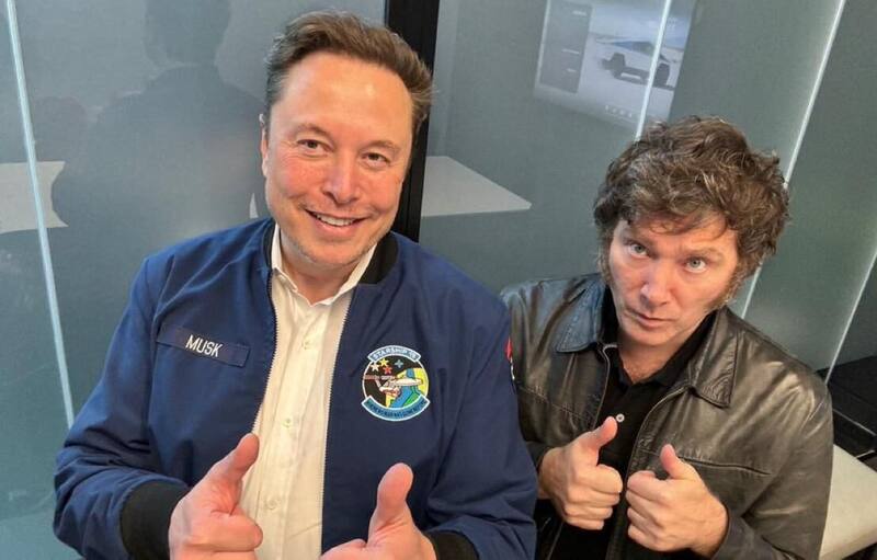 El presidente Javier Milei es un fervoroso admirador de Elon Musk.