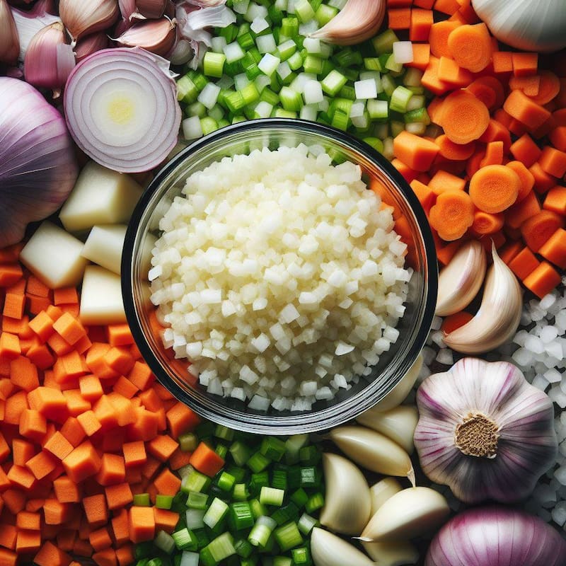 Ajo picado para mayor beneficio. Fuente: Bing AI.