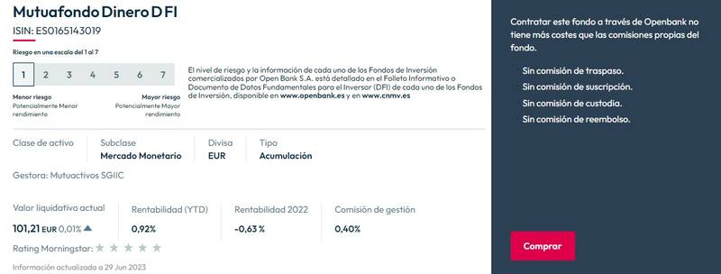 Imagen: captura de pantalla | Fuente: Openbank