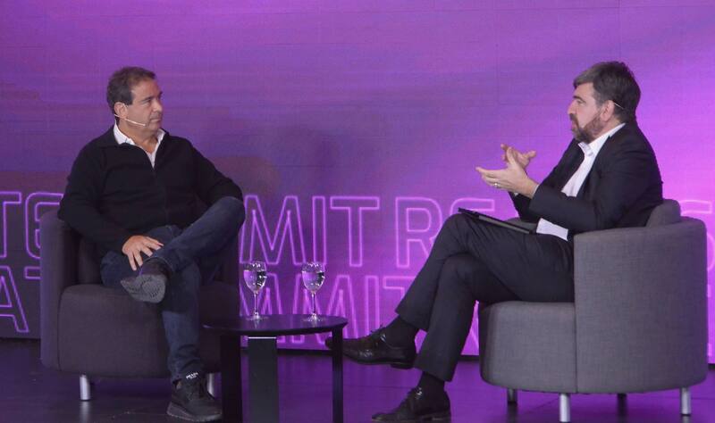 Miguel Ludmer, CEO de Interwin, junto a Hernán de Goñi, director periodístico de El Cronista