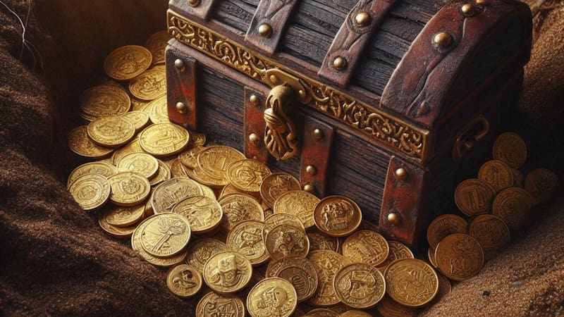 Las monedas encontradas, presentan un diseño de un arquero arrodillado, típico de la época persa.