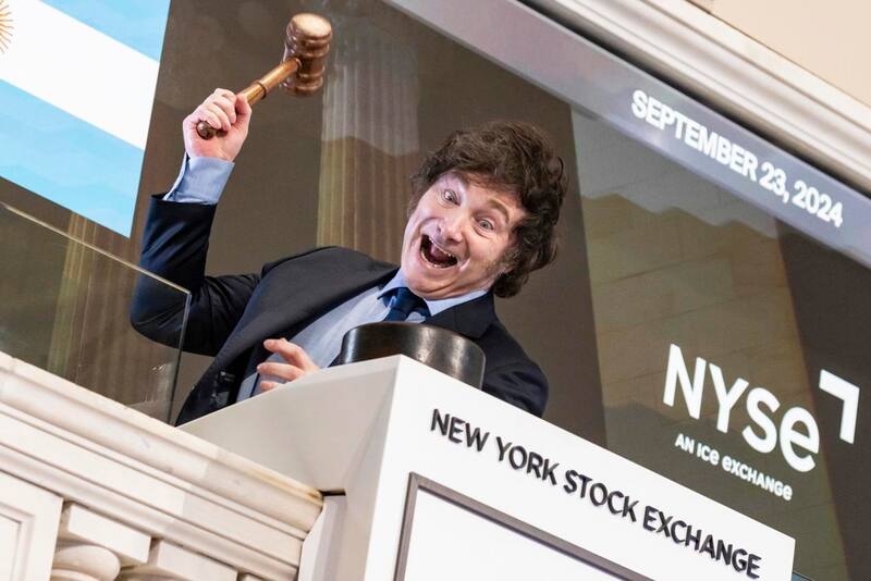 Javier Milei fue tapa del Wall Street Journal tras su paso por la Bolsa de Nueva York