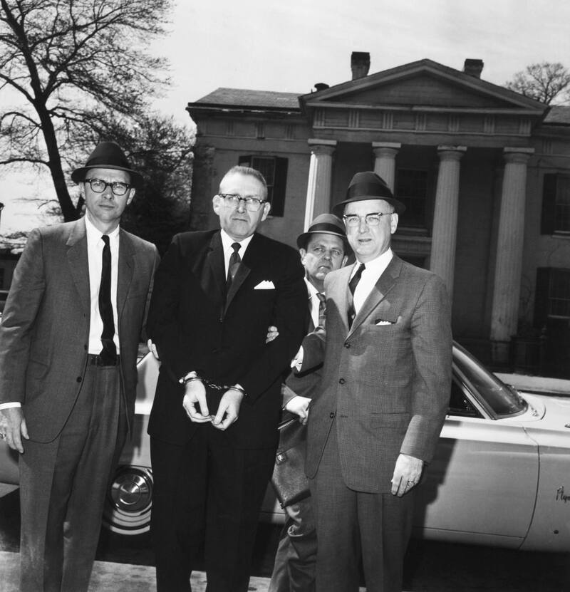Robert Lee llegando a los tribunales de Virginia, el 5 de abril de 1965. (Imagen: archivo)