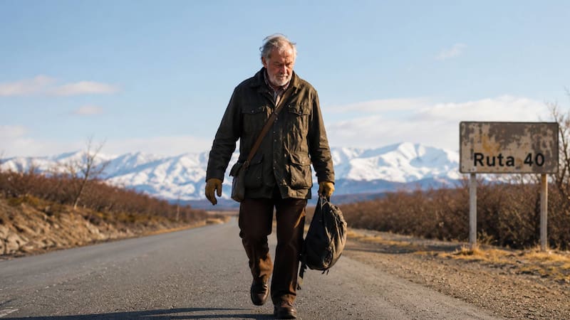 A los 81 años recorre la Ruta 40 a dedo y revela el insólito motivo por el que elige hacerlo en pleno invierno