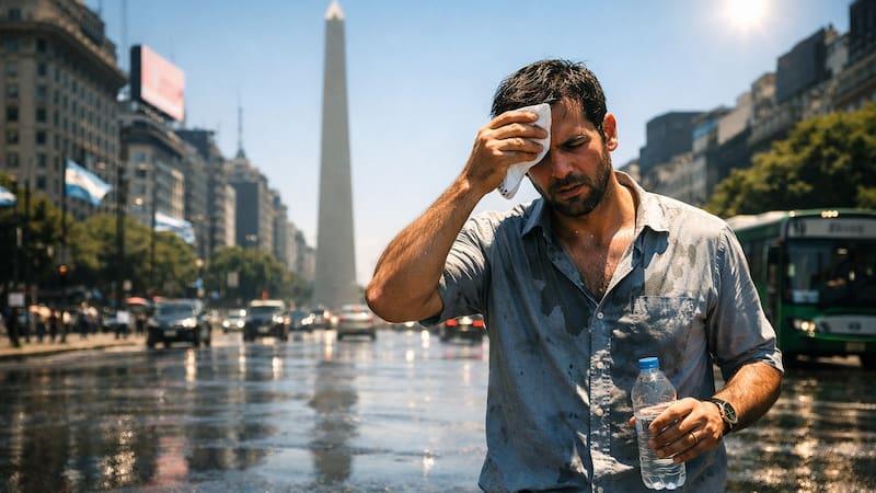 A medida que el anticiclón se desplaza, la humedad atmosférica comienza a incrementarse y la sensación térmica se dispara.