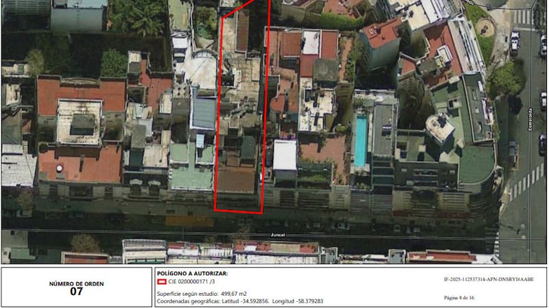 Se trata de un predio de casi 500 metros cuadrados, que pertenece al Ministerio de Relaciones Exteriores