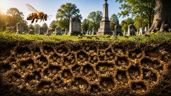 Científicos descubren 5,5 millones de abejas bajo un cementerio de Nueva York: el hallazgo podría ayudar a salvar a una especie clave