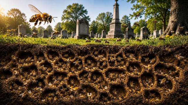 Científicos descubren 5,5 millones de abejas bajo un cementerio de Nueva York: el hallazgo podría ayudar a salvar a una especie clave