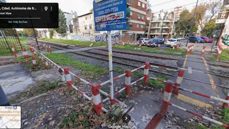 Abrirán un nuevo paso a nivel en CABA que terminará con el tráfico en un barrio clave. Foto: Google Maps