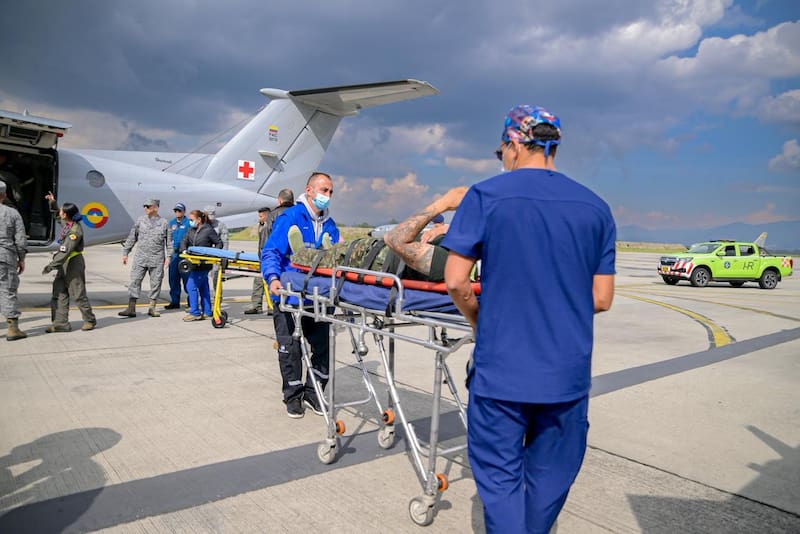 Los cuerpos fueron trasladados a Bogotá para agilizar los procesos de identificación y la posterior entrega a las familias.