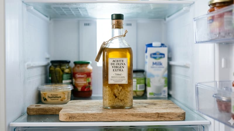 Poner una botella de aceite de oliva en la heladera | Para qué lo recomienda un experto en alimentos.