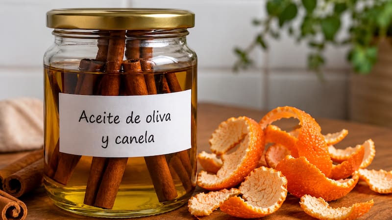 Mezclar canela, aceite de oliva y cáscara de mandarina perfuma los ambientes de forma duradera y natural, sin aerosoles.