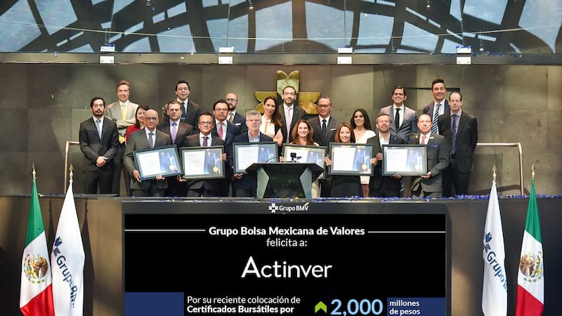 Actinver reabrirá bono en la BMV.
