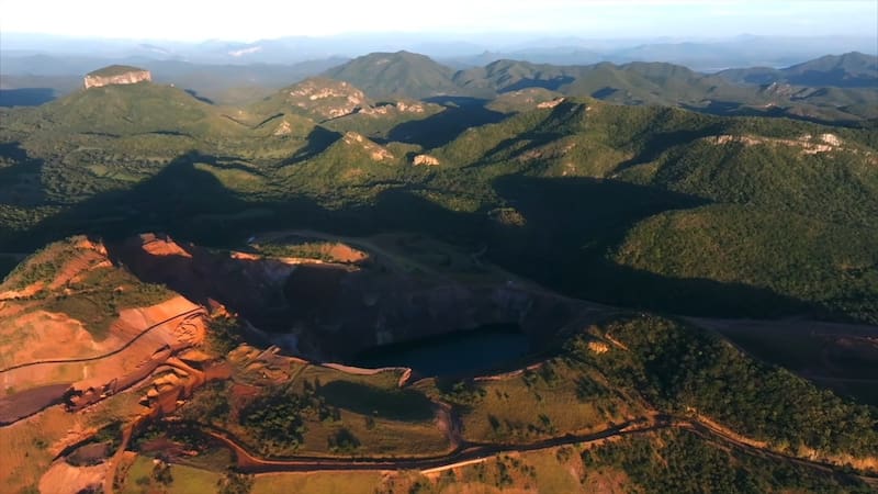 Fotograma del área de Cerro Grande, Sonora, donde se ubica el proyecto minero de Adelita, de la minera canadiense Algo Grande Copper Corp.