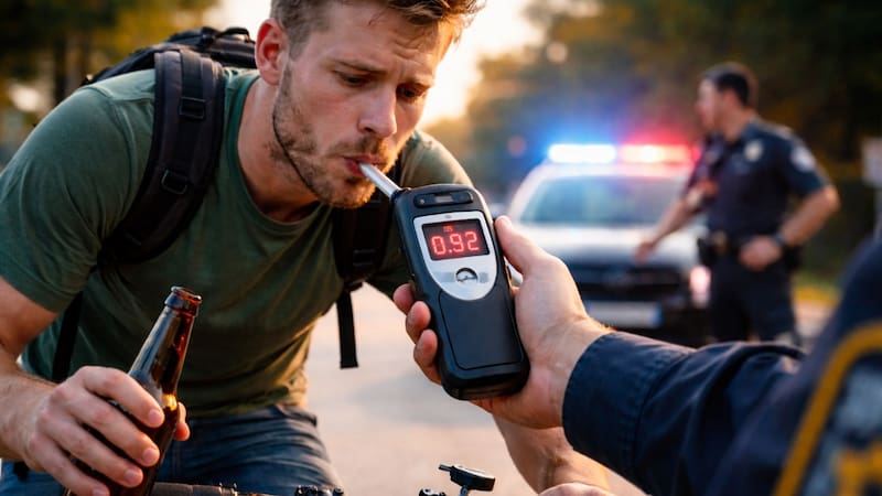 Adiós a la licencia de conducir: si manejas una bicicleta borracho, te sacarán el carnet. Foto: ChatGPT