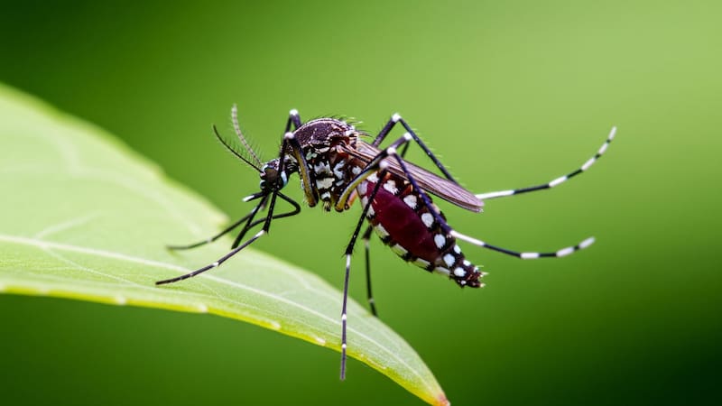 Mosquito transmisor de dengue.