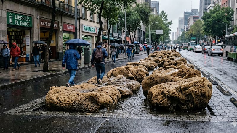 Adiós asfalto: el Gobierno quiere romper todas las calles para colocar esponjas que absorban el agua y evitar inundaciones.