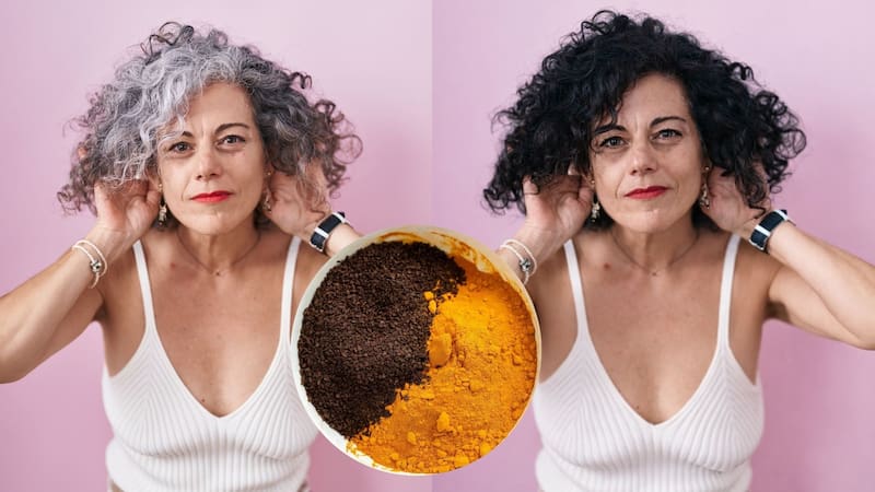 El tinte para pelo y vello facial