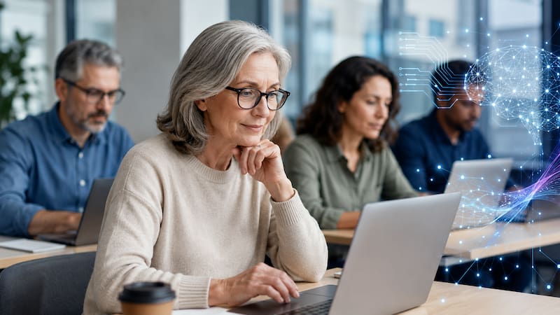 Adultos se interesan más en la IA.