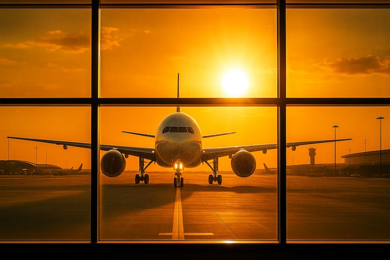 La Aeronáutica Civil confirmó restricciones en el espacio aéreo de Bogotá durante el fin de semana del 20 de julio por los desfiles y la revista aérea de la Fuerza Aeroespacial Colombiana. (Fuente: Representación creada con IA)