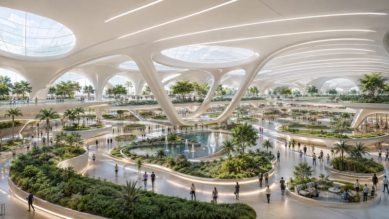 El Aeropuerto Internacional Al Maktoum aspira a convertirse en el mayor complejo aeroportuario del mundo.