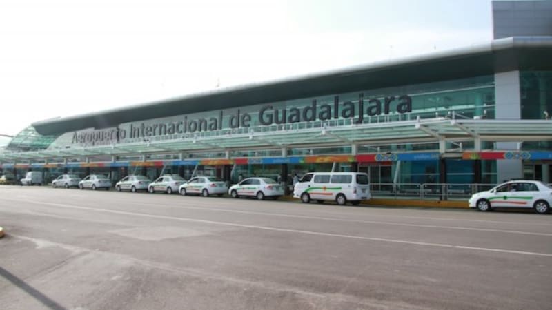 Aspectos del Aeropuerto Internacional de Guadalajara.