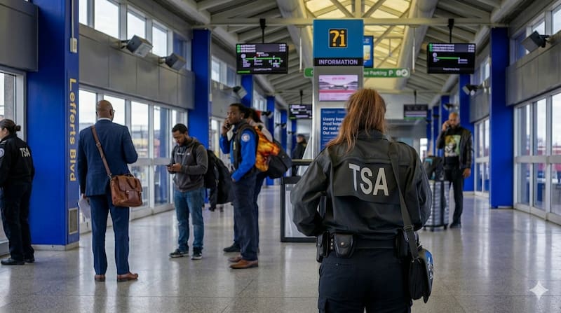 The Transportation Security Administration (TSA) launched TSA Gold+, a program that allows for the partial privatization of security checkpoints at U.S. airports. Image: AI.