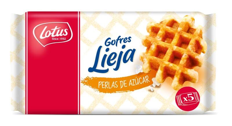 El lote 171225G del gofre belga de Lotus ha sido retirado de supermercados y tiendas por la posible presencia de fragmentos de plástico azul.