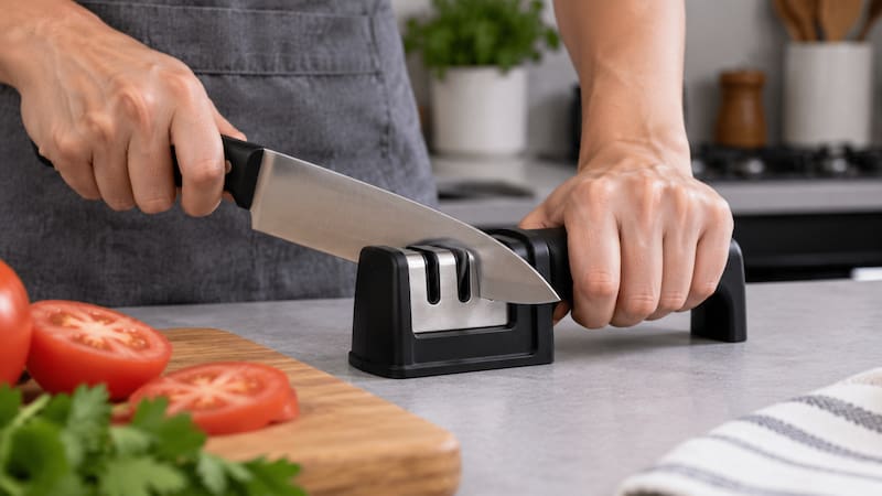 Pocos lo saben | Cómo afilar un cuchillo de cocina en casa: el método rápido y sencillo para cortar con mayor seguridad