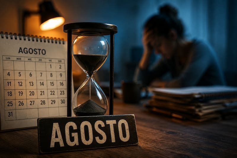 En agosto aparece además una situación particular: el descanso de invierno ya terminó, pero todavía falta para las vacaciones de verano. (Fuente: imagen ilustrativa creada con IA)