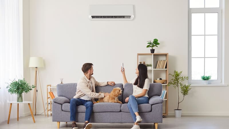 La temperatura ideal del aire acondicionado.