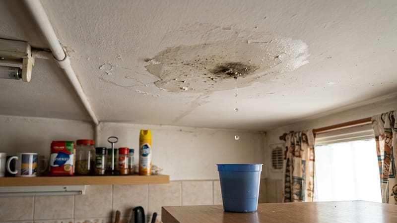 Un albañil muestra cómo tapar filtraciones de lluvia con una solución simple sin cambiar el techo completo.