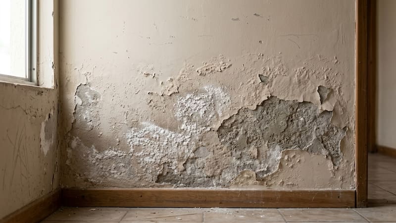 Un albañil enseña cómo arreglar una pared húmeda con una técnica fácil sin derribar toda la mampostería.