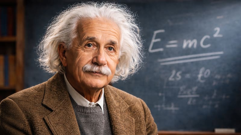 Albert Einstein, científico: “La vida se asemeja a una bicicleta: si deseas conservar el equilibrio, avanza hacia delante” (Fuente: IA)
