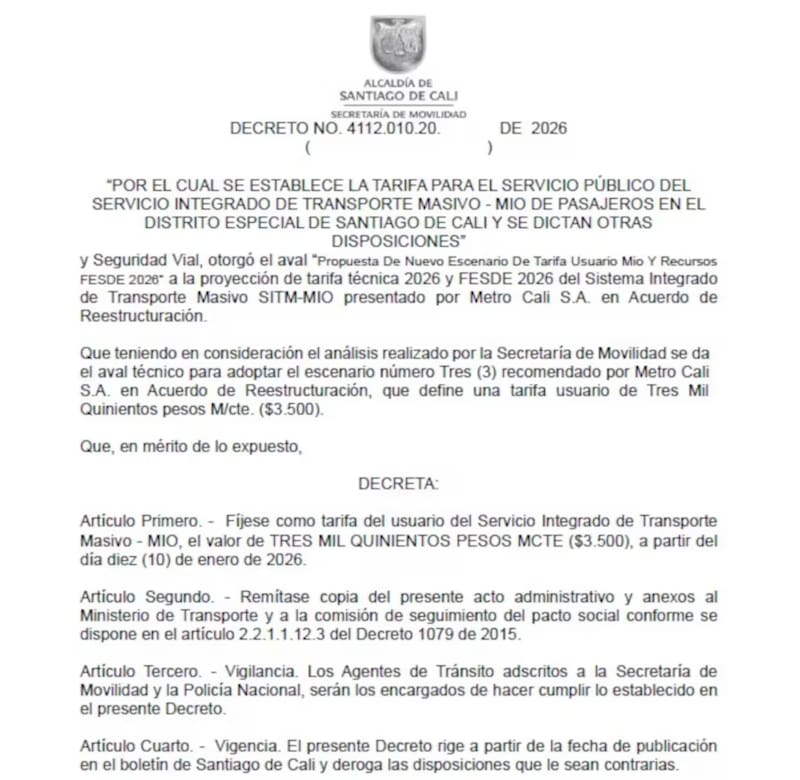 El MÍO moviliza a miles de caleños todos los días y es el principal medio de transporte para el trabajo, el estudio y el acceso a servicios de salud.