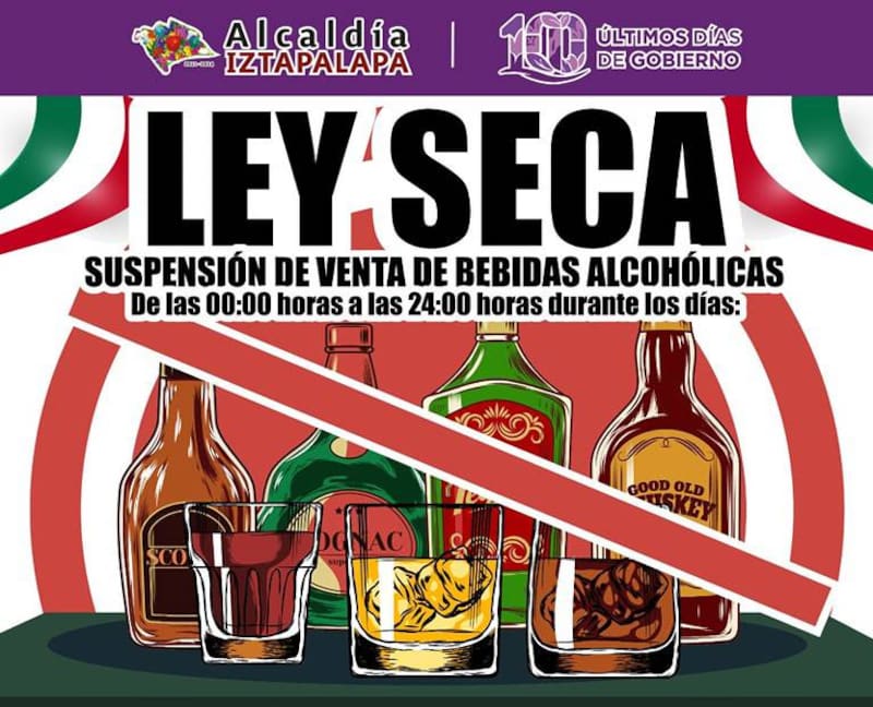 Ley Seca en alcaldía de Iztapalapa. Fuente: Archivo.