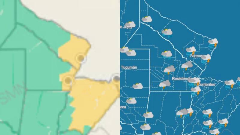 Durante la jornada del jueves, la inestabilidad golpeará con mayor firmeza en el norte del país.