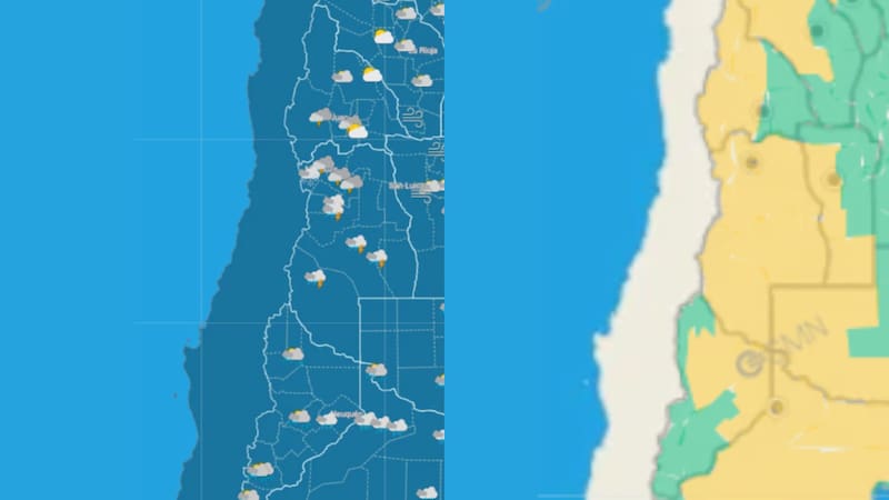 Las autoridades meteorológicas recomendaron estar atentos a las actualizaciones de los informes oficiales