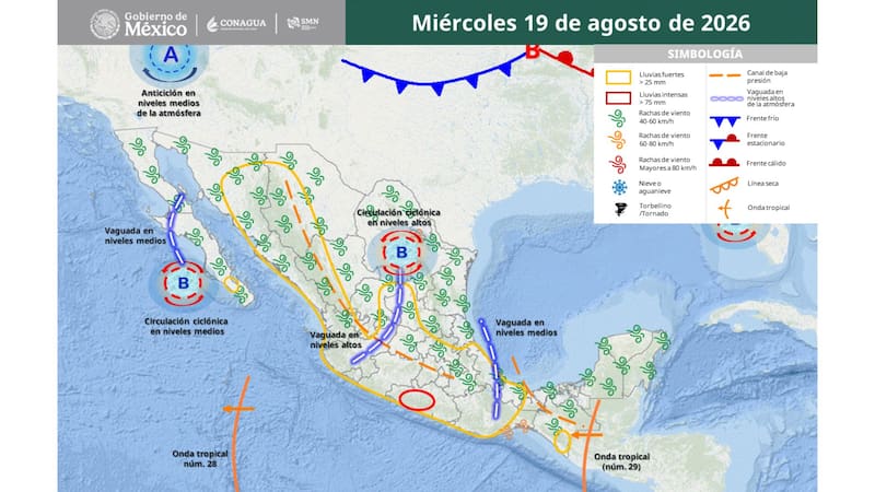 Alerta del SMN por el diluvio del año: 4 días de tormentón, lluvia de granizo y ráfagas de hasta 70 km/h